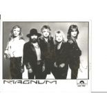 Magnum signed 10x8 black and white photo. English hard rock band. They were formed in Birmingham