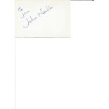 John Neville signed 6x4 white card. (2 May 1925 - 19 November 2011) was an English theatre and