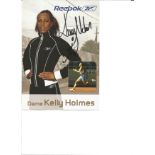 Kelly Holmes Olympic Legend Signed 6x8 Promo Photo. Good Condition. All autographs are genuine