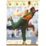 Imran Tahir Signed South Africa Cricket 8x12 Photo. Good Condition. All autographs are genuine