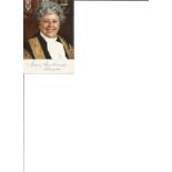 Betty Boothroyd signed 5x3 colour photo as speaker of the house. Good Condition. All autographs