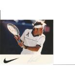 Greg Rusedski Signed Tennis 7x9 Photo. Good Condition. All autographs are genuine hand signed and