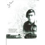 WW2 Joe Ekins Operation Totalize August 1944 authentic signed 10x8 b/w montage photo. Good