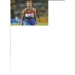 Olympics Mariya Abakumova 6x4 signed colour photo Olympic Silver medallist in the Javelin at the