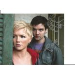 Blowout Sale! Primeval Hannah Spearritt Andrew Lee Potts hand signed 10x8 photo. This beautiful