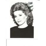 Stephanie Powers signed 10x8 black and white photo. American actress. Good Condition. All autographs