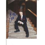 Film and TV Robert Vaughan 10x8 signed colour photo pictured in his role in the TV series Hustle.