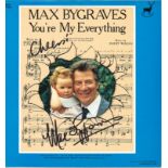 Max Bygraves signed 33rpm record sleeve of You're my everything. Record included. Good Condition.