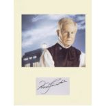 Dr Who - Derek Jacobi. Signature mounted with picture of Jacobi in character as 'The Master'.