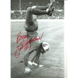 Bruce Grobbelaar Football Autographed 12 X 8 Photo, A Superb Image Depicting The Liverpool