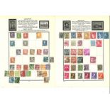 European stamp collection on 21 loose album pages. Includes Belgium, Denmark, Italy, Netherlands,