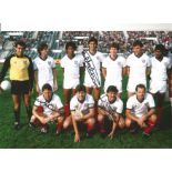 England Football Autographed 12 X 8 Photo, A Superb Image Depicting England Players Posing For