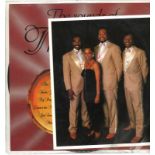The Platters signed 12x8 colour photo along with 33rpm record The Sounds of The Platters. Good