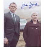 James Bond. 10x8 inch sized picture of Dame Judi Dench in character. Good Condition. All