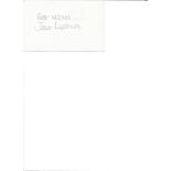 Jane Lapotaire signed 6x4 white card. Good Condition. All autographs are genuine hand signed and