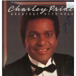 Charley Pride signed 33rpm record sleeve of Greatest Hits Vol 2. Record included. Mark on sleeve