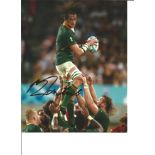 Franco Mostert Signed South Africa Rugby 8x10 Photo. Good Condition. All autographs are genuine hand