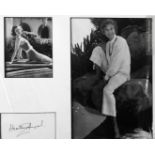 Heather Angel actress autograph page mounted with photos to an overall size of 16 x 13 inches. Angel