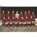 Manchester City Football Autographed 12 X 8 Photo, A Superb Image Depicting Manchester City