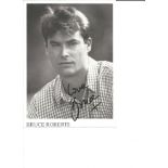 Bruce Roberts signed 8x6 black and white photo. American singer and songwriter. Good Condition.