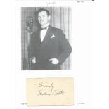 Lawrence Tibbett signed album page. (November 16, 1896 - July 15, 1960) was a famous American