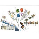 GB FDC collection. 13 covers ranging from 1969-1993. Good Condition. All autographs are genuine hand