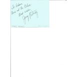 Music Jerry Portnoy Blues signed autograph album page to Adam. Good Condition. All autographs are