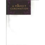 Royal mail complete prestige stamp booklet A perfect coronation. Good Condition. All autographs