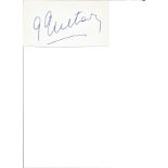 Georges Guetary signed album page. February 8, 1915 - September 13, 1997) was a French singer,