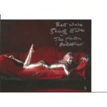 Goldfinger actress Shirley Eaton signed 10 x 8 colour photo with added Jill Masterson Goldfinger.