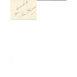 Leslie Henson signed album page. (3 August 1891 - 2 December 1957) was an English comedian, actor,