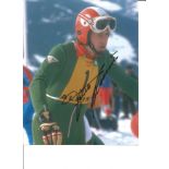 Franz Klammer Ski Legend Signed 8x10 Photo. Good Condition. All autographs are genuine hand signed