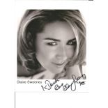 Claire Sweeney signed 10x8 black and white photo. Good Condition. All autographs are genuine hand