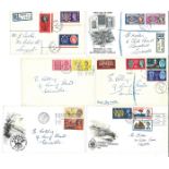 10 GB FDC's in small cover album. Most have special postmarks and cancellations. Between 1960-