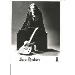 Jess Roden signed 10x8 black and white photo. English rock singer, songwriter and guitarist. Good