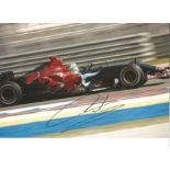 Vitantonio Liuzzi signed 12x8 colour photo. Good Condition. All autographs are genuine hand signed