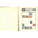 British commonwealth stamp collection. Housed in green diplomat stamp album. Includes stamps from