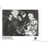 Shamen signed 10x8 black and white photo. Scottish electronic dance music band formed in 1985 in