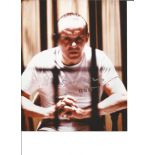 Anthony Hopkins signed 10x8 colour photo from Silence of the Lambs. Good Condition. All autographs