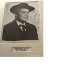 Charles Buddy Rogers signed 10 x 8 inch b/w dedicated portrait photo framed and mounted to an