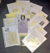 Vintage Music and Entertainment collection 18 vintage concert tickets signed album pages and