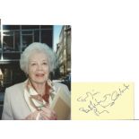 Phyllis Calvert signed album page with colour unsigned photo. 18 February 1915 - 8 October 2002),