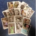 Vintage film star postcard collection. 40+ cards included. UNSIGNED. Good Condition. All