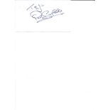 Paul Scofield signed white card. (21 January 1922 - 19 March 2008) was an English actor of stage and