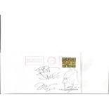 James Lee, Batman illustrator signed plain 1996 FDC. Batman face doodle added to signature. Good