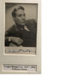 Douglas Montgomery actor signed 6 x 4 inch b/w photo nicely framed and mounted with name plaque to