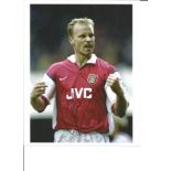 Dennis Bergkamp Signed Arsenal 8x10 Photo. Good Condition. All autographs are genuine hand signed