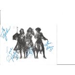 The 3 Degrees signed 8x6 black and white photo. Dedicated. Good Condition. All autographs are