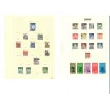 German stamp collection over 24 loose album pages. Good Condition. All autographs are genuine hand