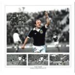 Archie Gemmill Collage Scotland Signed 12 x 12 inch football photo. Good Condition. All autographs